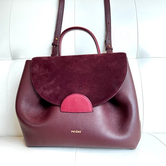 Polene Handbags - Polene Numero Un - Trio Burgundy